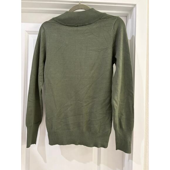 Yarn & Sea Olive Green Sweater NWT Size XS - Picture 2 of 4